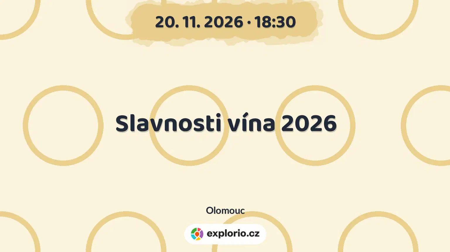 Slavnosti vína 2026 – festivaly a Slavnosti, Olomouc