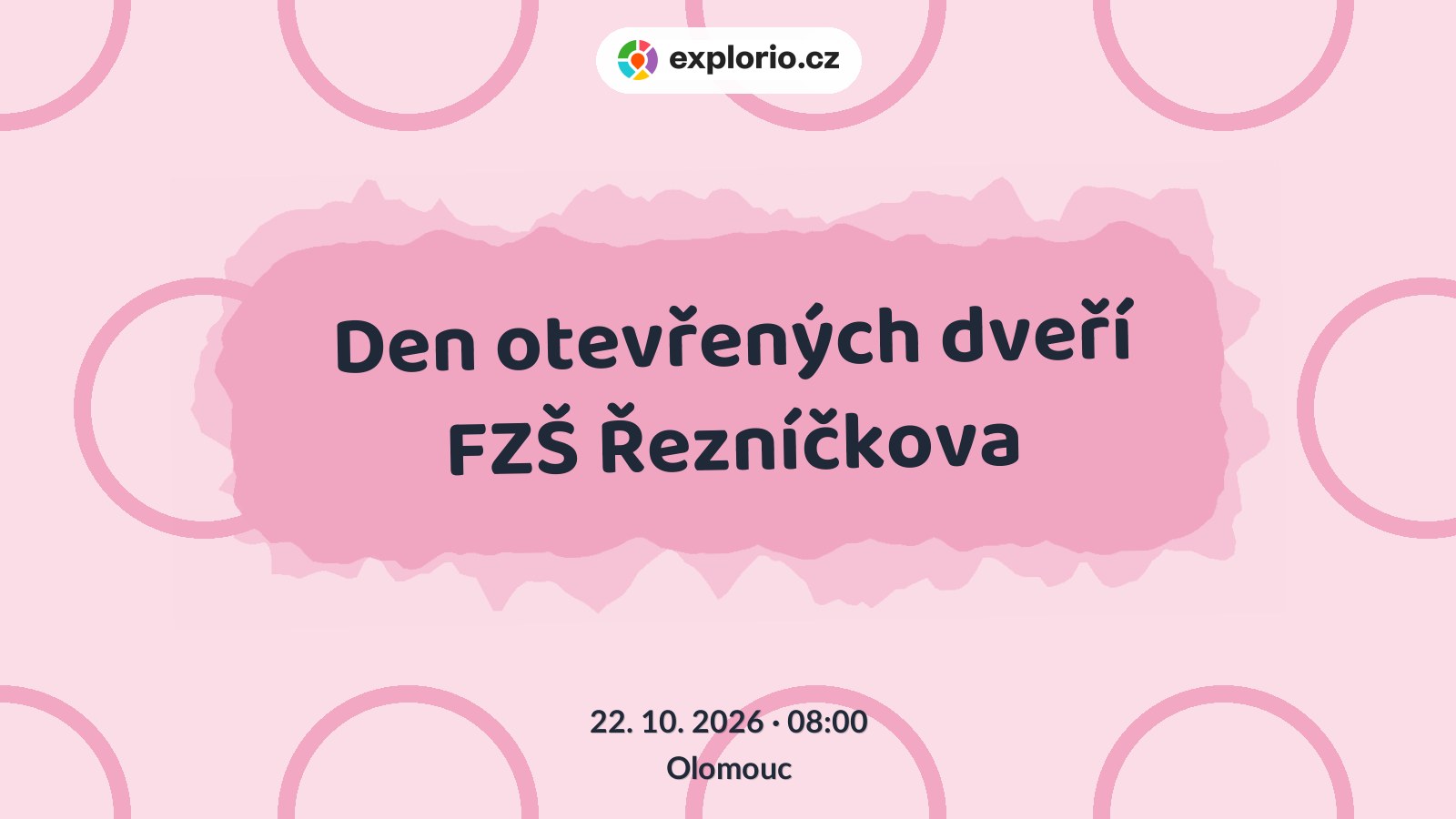 Den otevřených dveří FZŠ Řezníčkova – prohlídky a Muzea, Olomouc