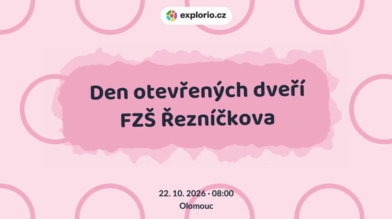 Den otevřených dveří FZŠ Řezníčkova – prohlídky a Muzea, Olomouc
