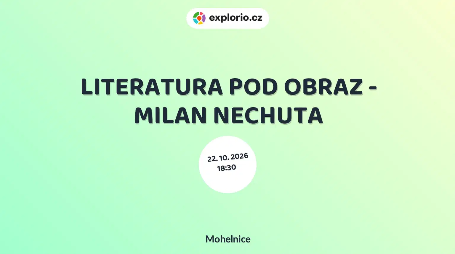 LITERATURA POD OBRAZ - MILAN NECHUTA – divadlo, Hudba a Kino, Mohelnice