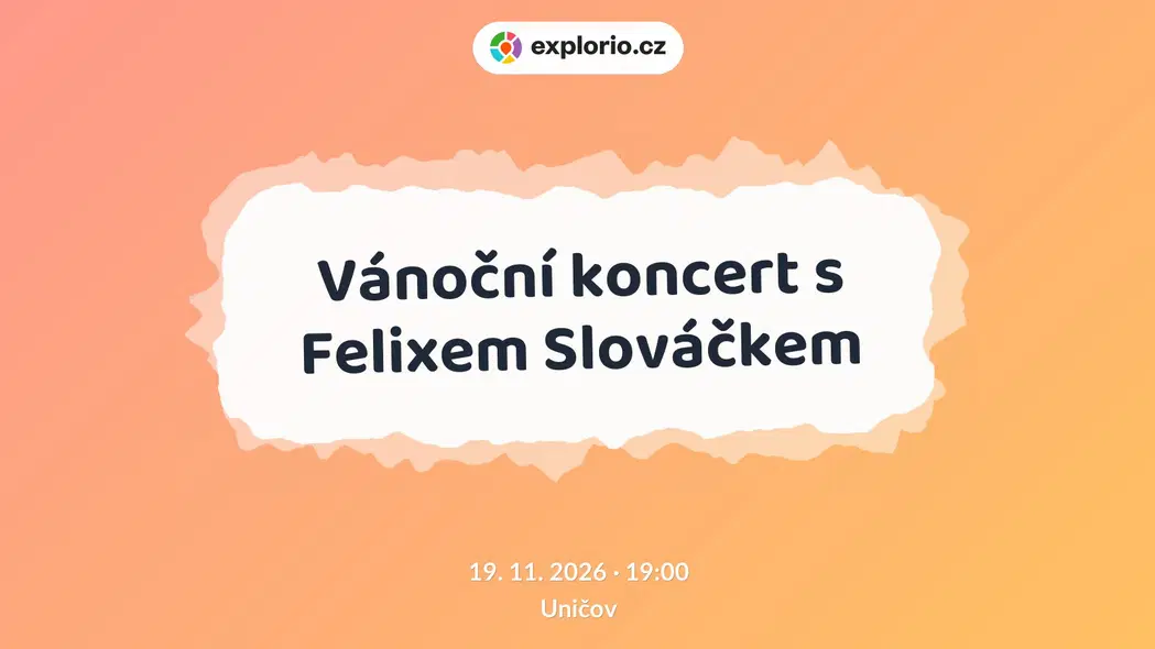Vánoční koncert s Felixem Slováčkem – divadlo, Hudba a Kino, Uničov