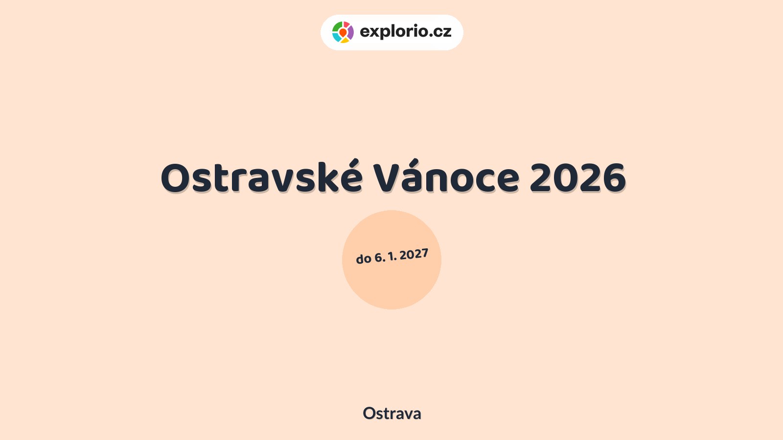 Ostravské Vánoce 2026 – festivaly a Slavnosti, Ostrava