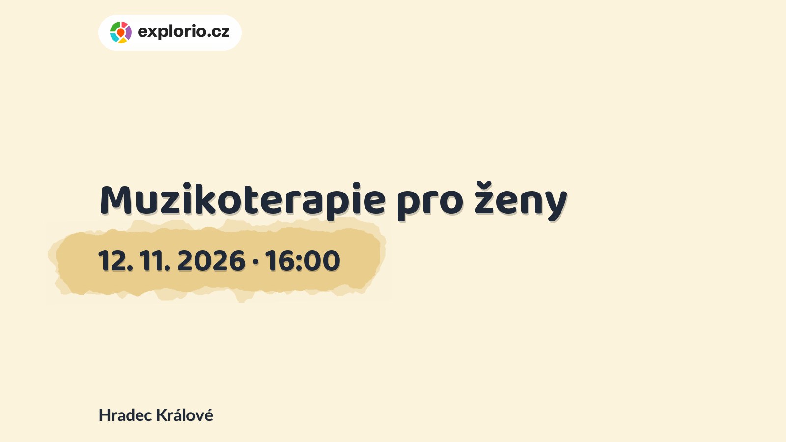 Muzikoterapie pro ženy – tvořivé dílny a Workshopy, Hradec Králové