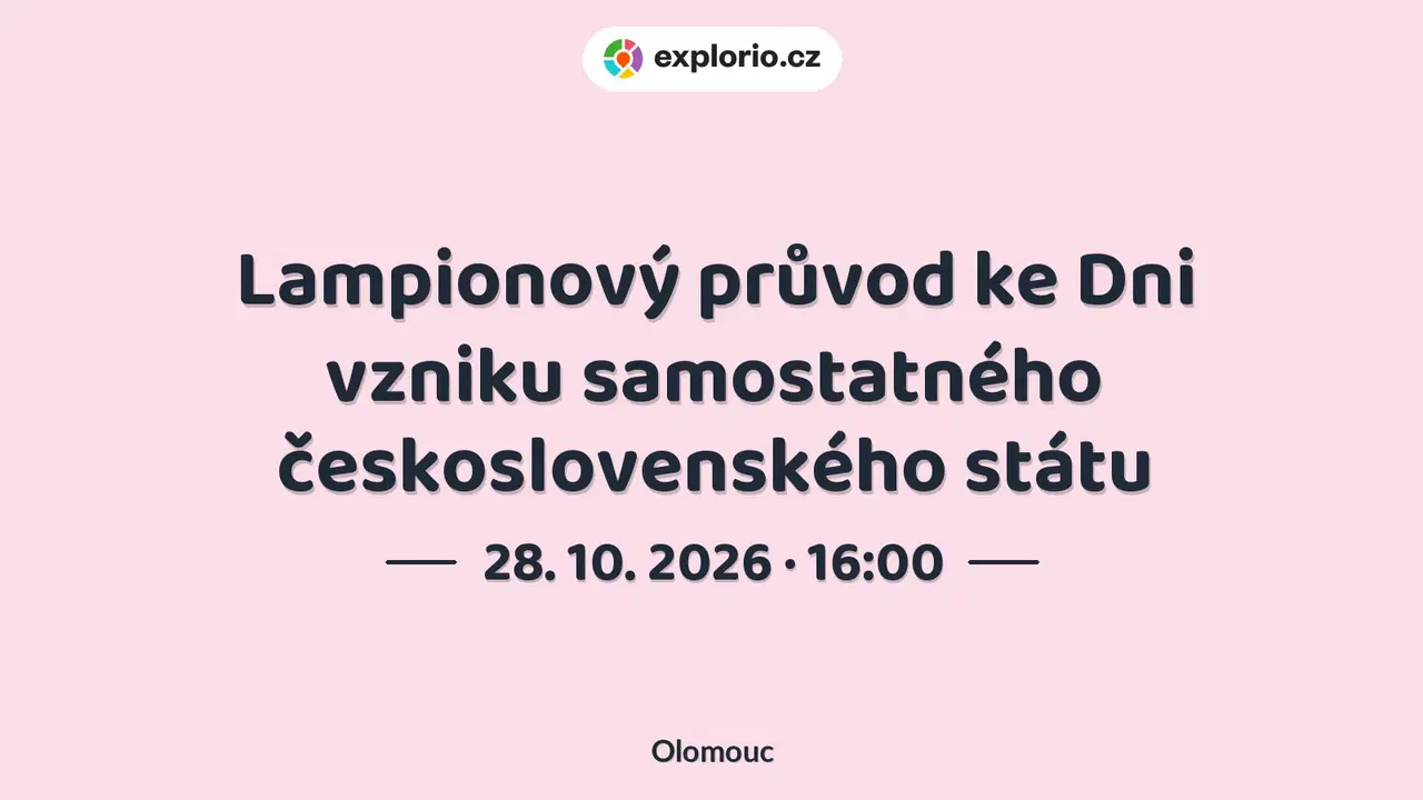 Lampionový průvod ke Dni vzniku samostatného československého státu – festivaly a Slavnosti, Olomouc