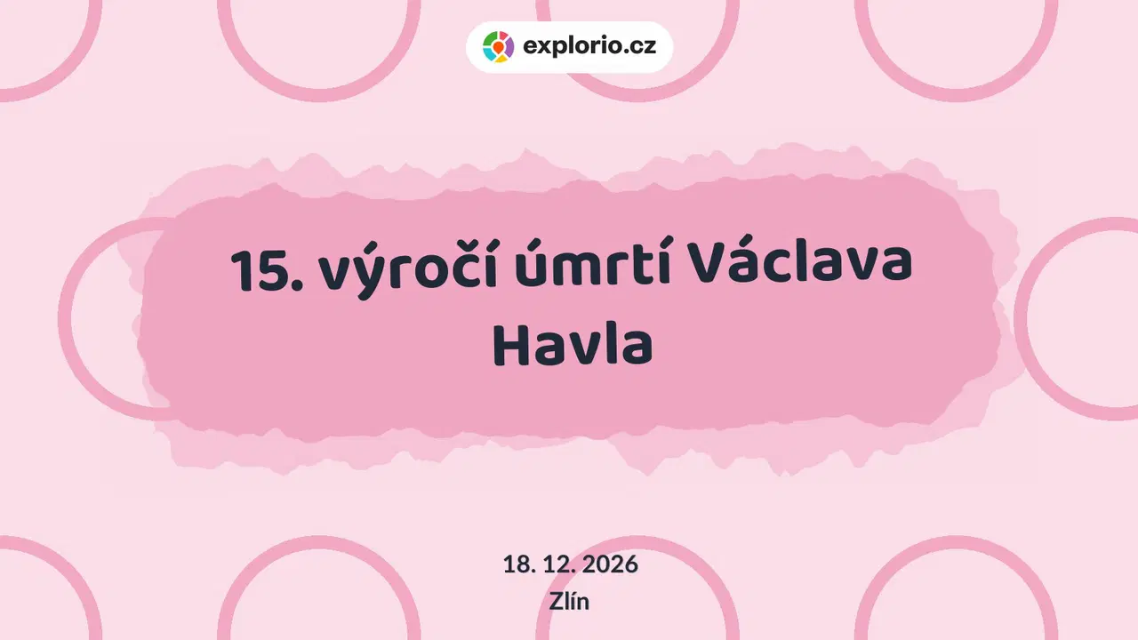 15. výročí úmrtí Václava Havla – prohlídky a Muzea, Zlín