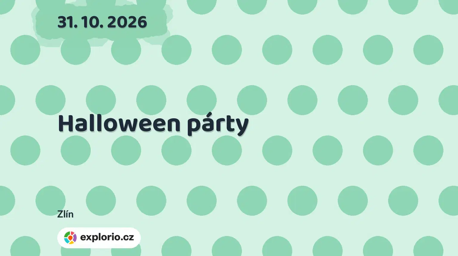 Halloween párty – divadlo, Hudba a Kino, Zlín