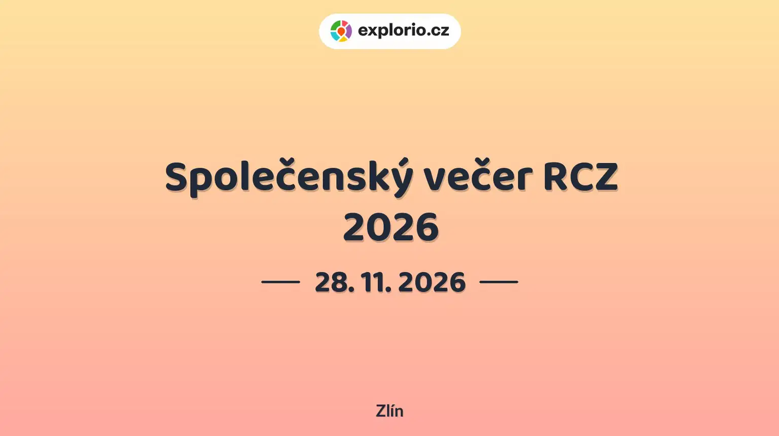 Společenský večer RCZ 2026 – divadlo, Hudba a Kino, Zlín
