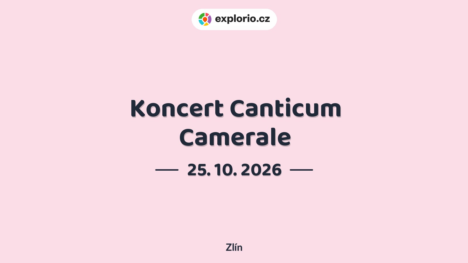 Koncert Canticum Camerale – divadlo, Hudba a Kino, Zlín