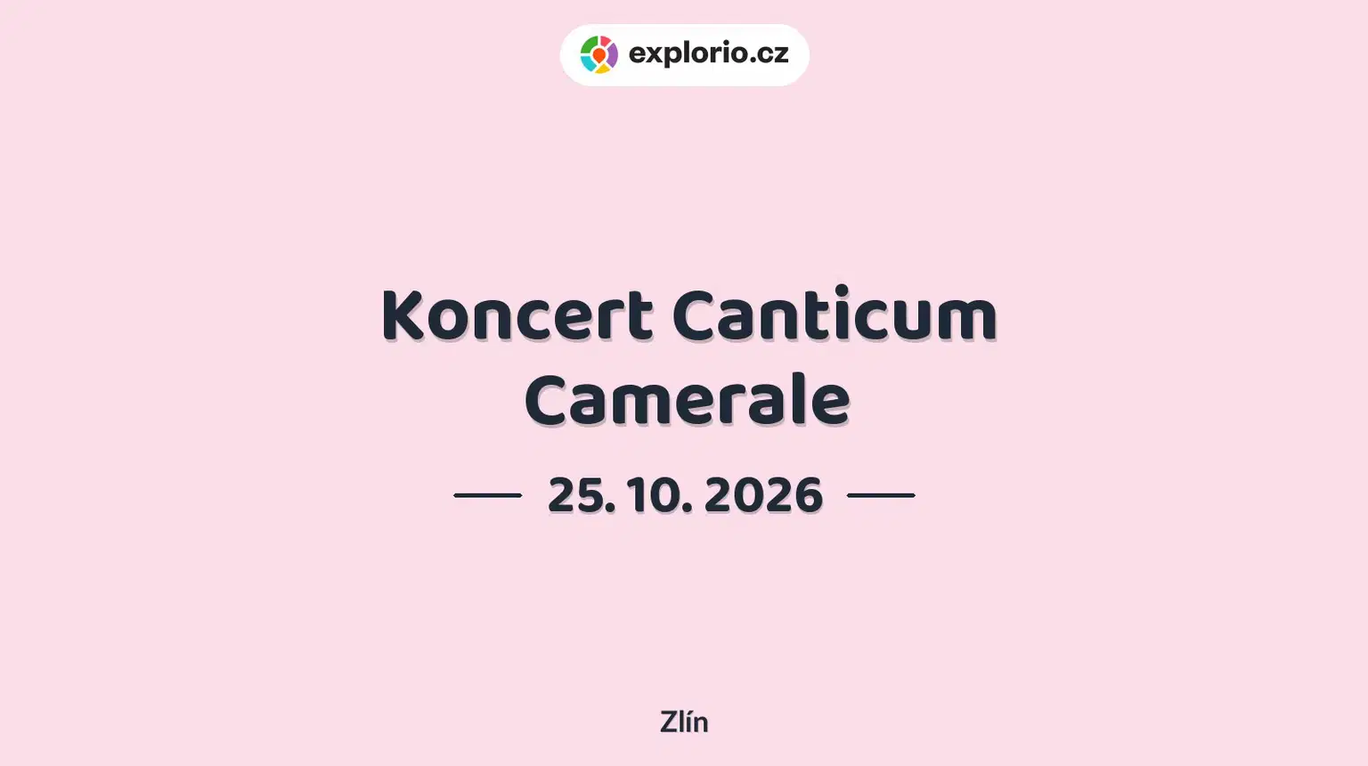 Koncert Canticum Camerale – divadlo, Hudba a Kino, Zlín