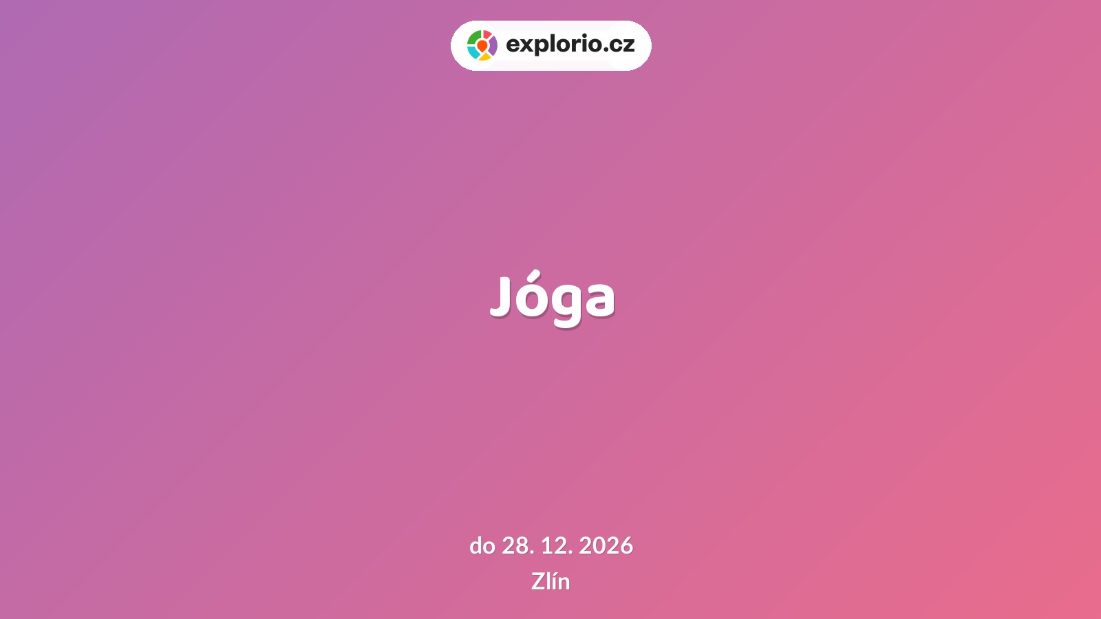 Jóga – sport a Pohyb, Zlín