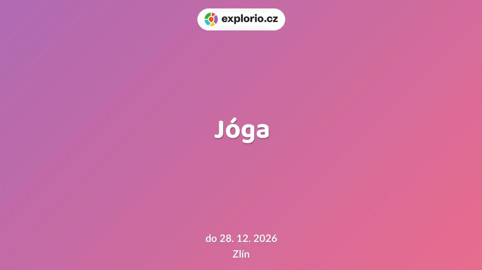 Jóga – sport a Pohyb, Zlín