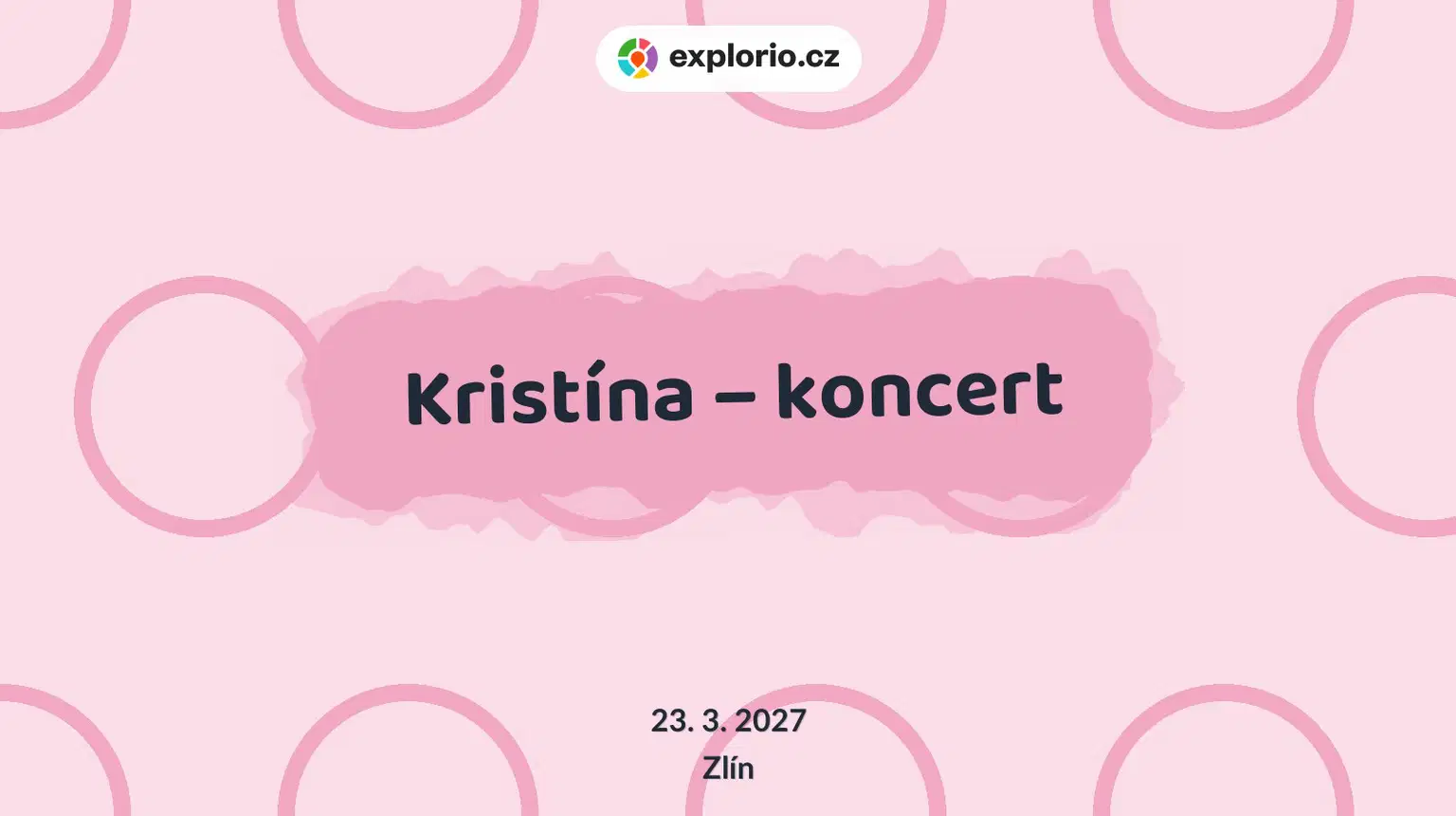 Kristína – koncert – divadlo, Hudba a Kino, Zlín