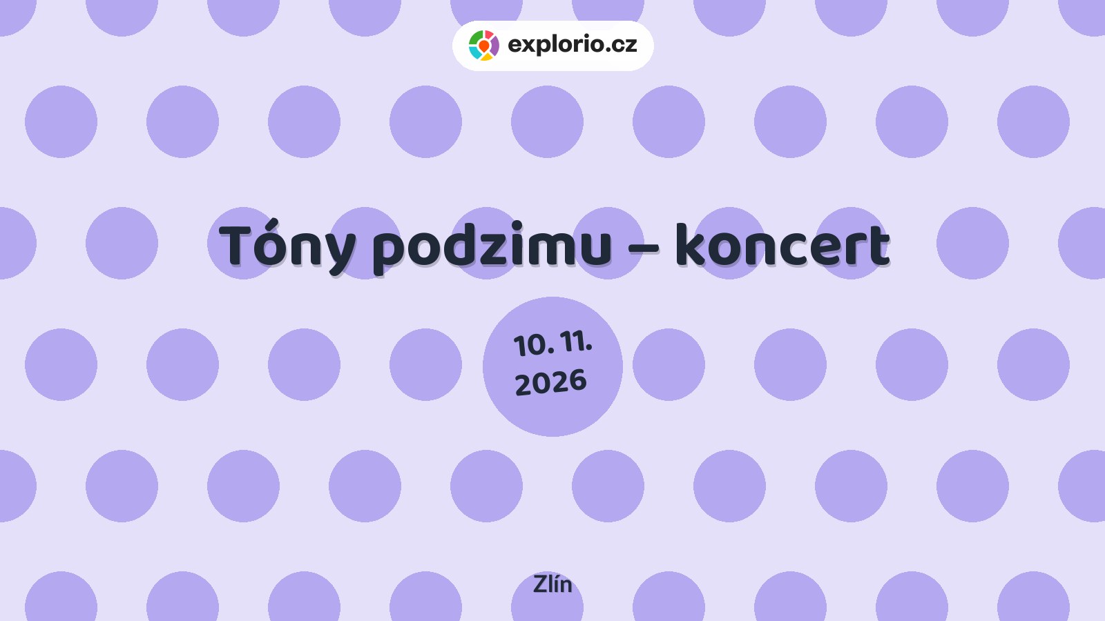 Tóny podzimu – koncert – divadlo, Hudba a Kino, Zlín