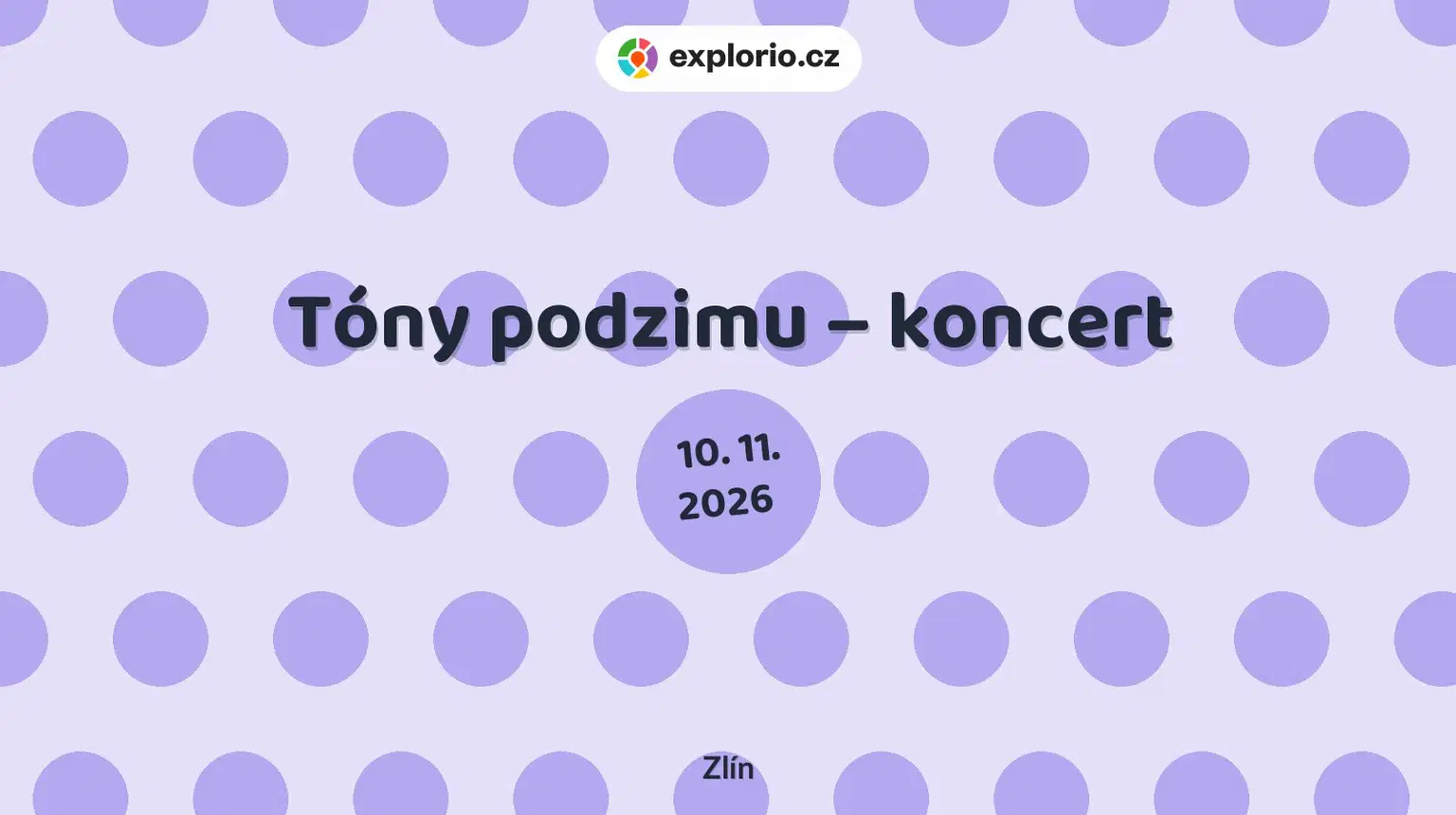 Tóny podzimu – koncert – divadlo, Hudba a Kino, Zlín