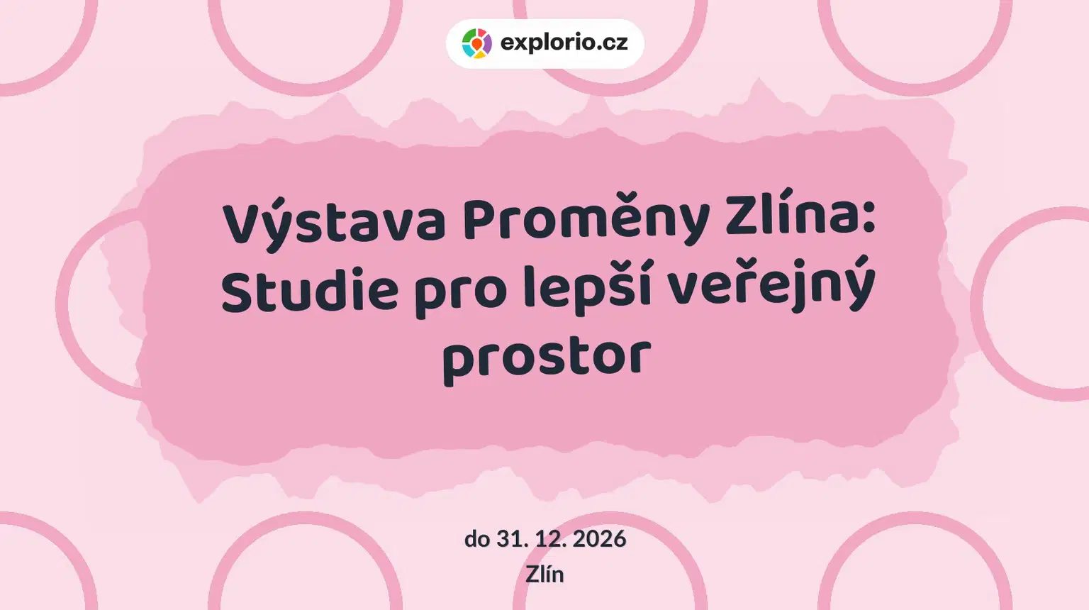 Výstava Proměny Zlína: Studie pro lepší veřejný prostor – prohlídky a Muzea, Zlín