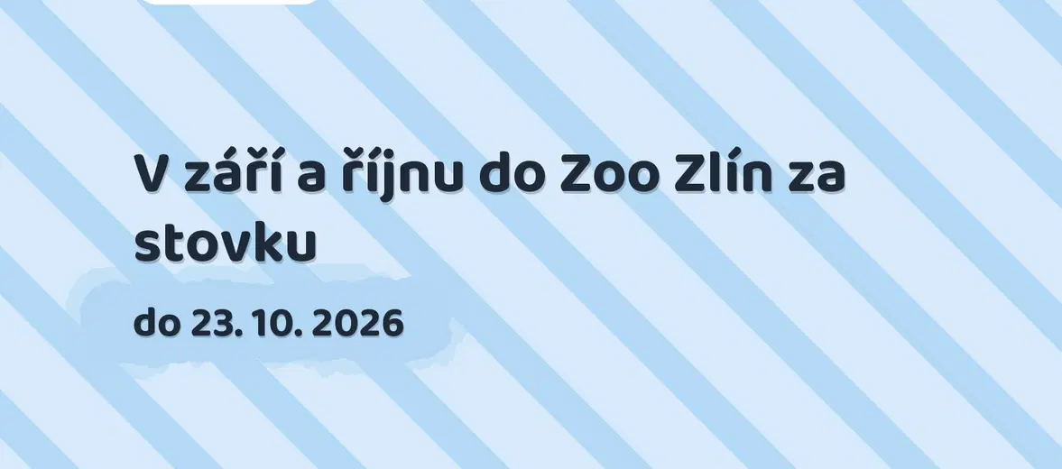 V září a říjnu do Zoo Zlín za stovku – příroda a Zvířátka, Zlín