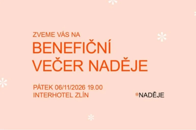 Benefiční večer Naděje 2026 – divadlo, Hudba a Kino, Zlín – fotka 2