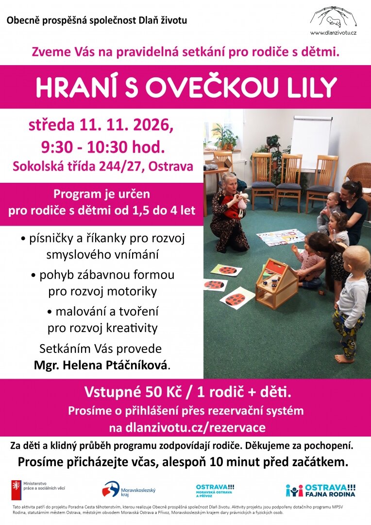 Hraní s ovečkou Lily – tvořivé dílny a Workshopy, Ostrava – fotka 2