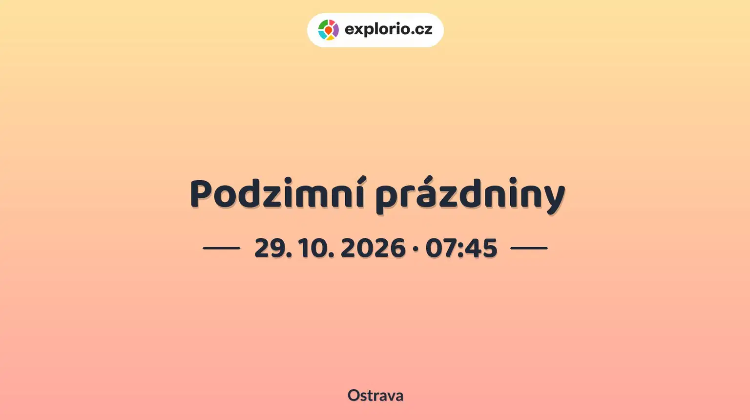 Podzimní prázdniny – prohlídky a Muzea, Ostrava