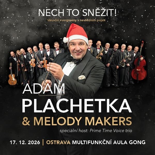 Adam Plachetka & Melody Makers: Nech to sněžit! – divadlo, Hudba a Kino, Ostrava – fotka 2