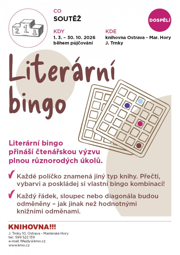 Literární bingo – tvořivé dílny a Workshopy, Ostrava – fotka 2