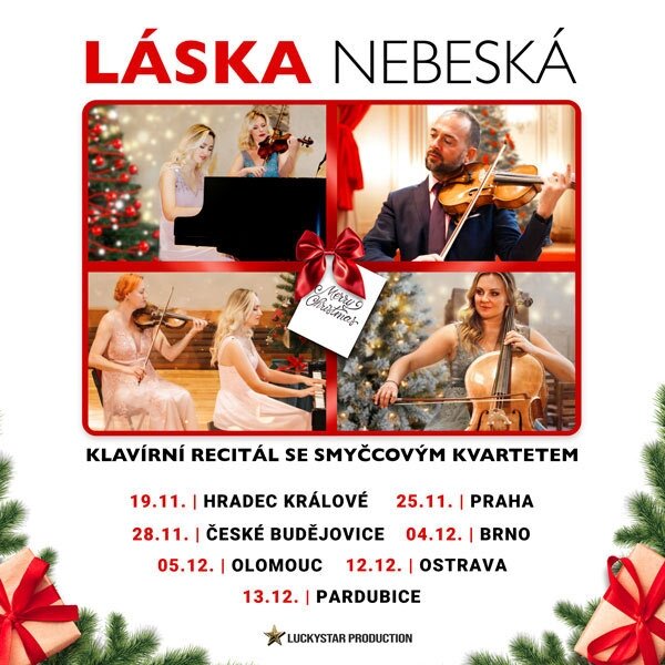 Láska Nebeská - klavírní recitál se smyčcovým kvartetem – divadlo, Hudba a Kino, Ostrava – fotka 2