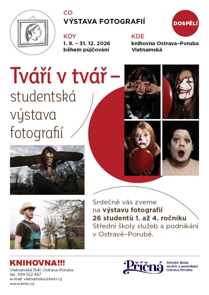 Tváří v tvář – studentská výstava fotografií – prohlídky a Muzea, Ostrava – fotka 2