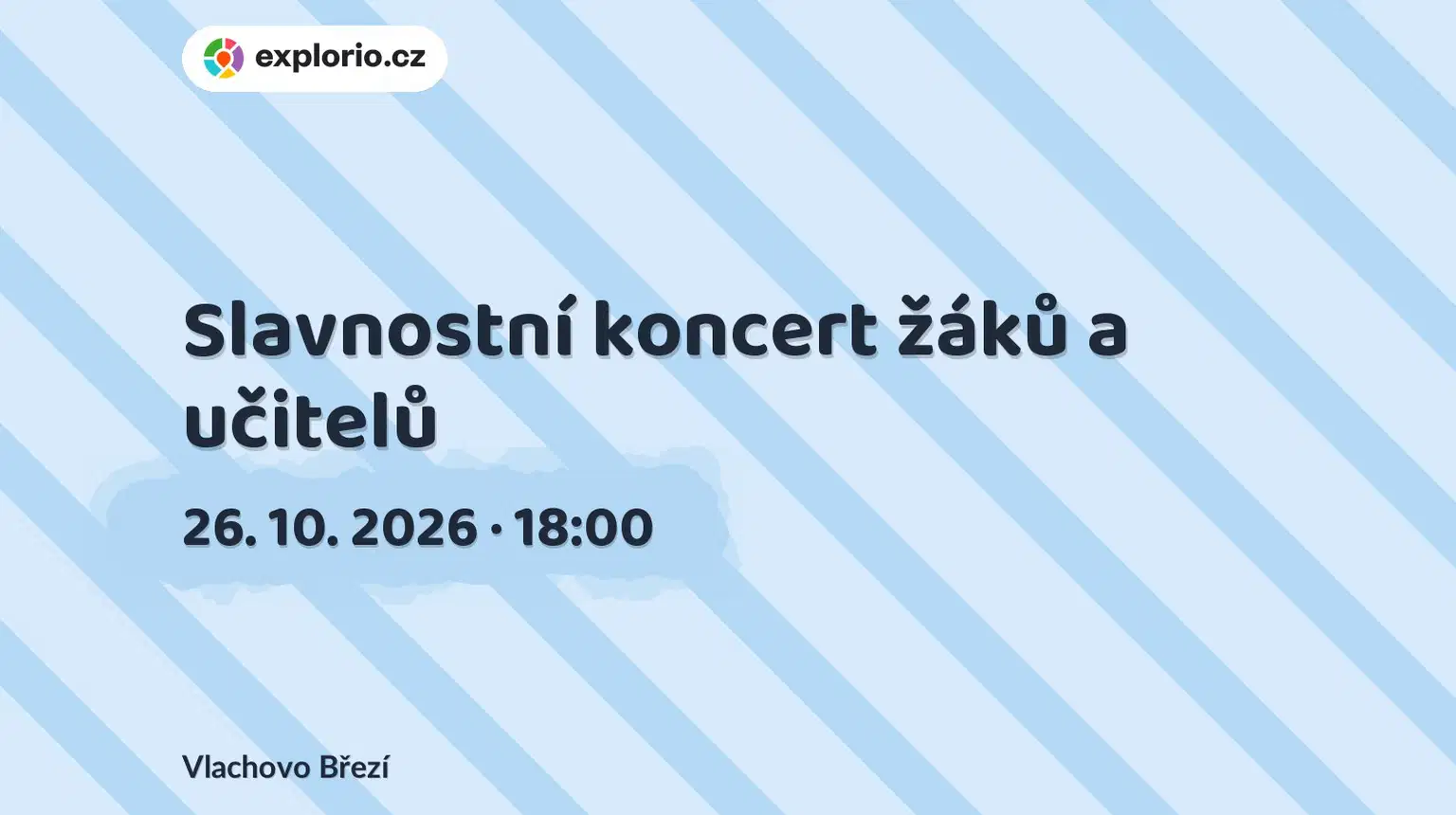 Slavnostní koncert žáků a učitelů – divadlo, Hudba a Kino, Vlachovo Březí