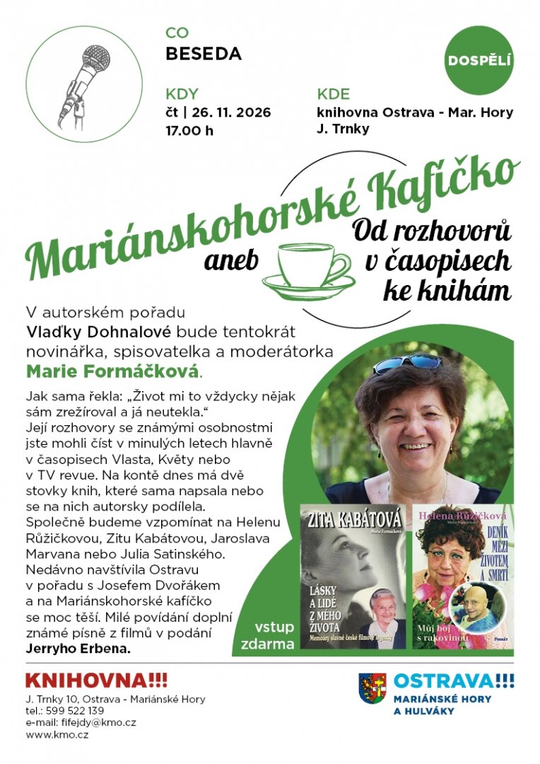 Mariánskohorské kafíčko – divadlo, Hudba a Kino, Ostrava – fotka 2