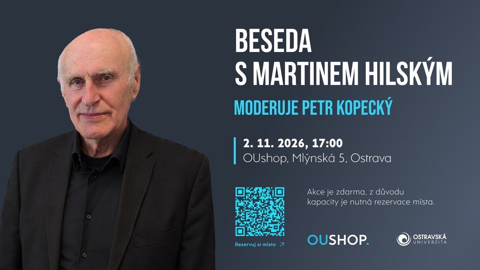 Beseda s Martinem Hilským – divadlo, Hudba a Kino, Ostrava – fotka 2
