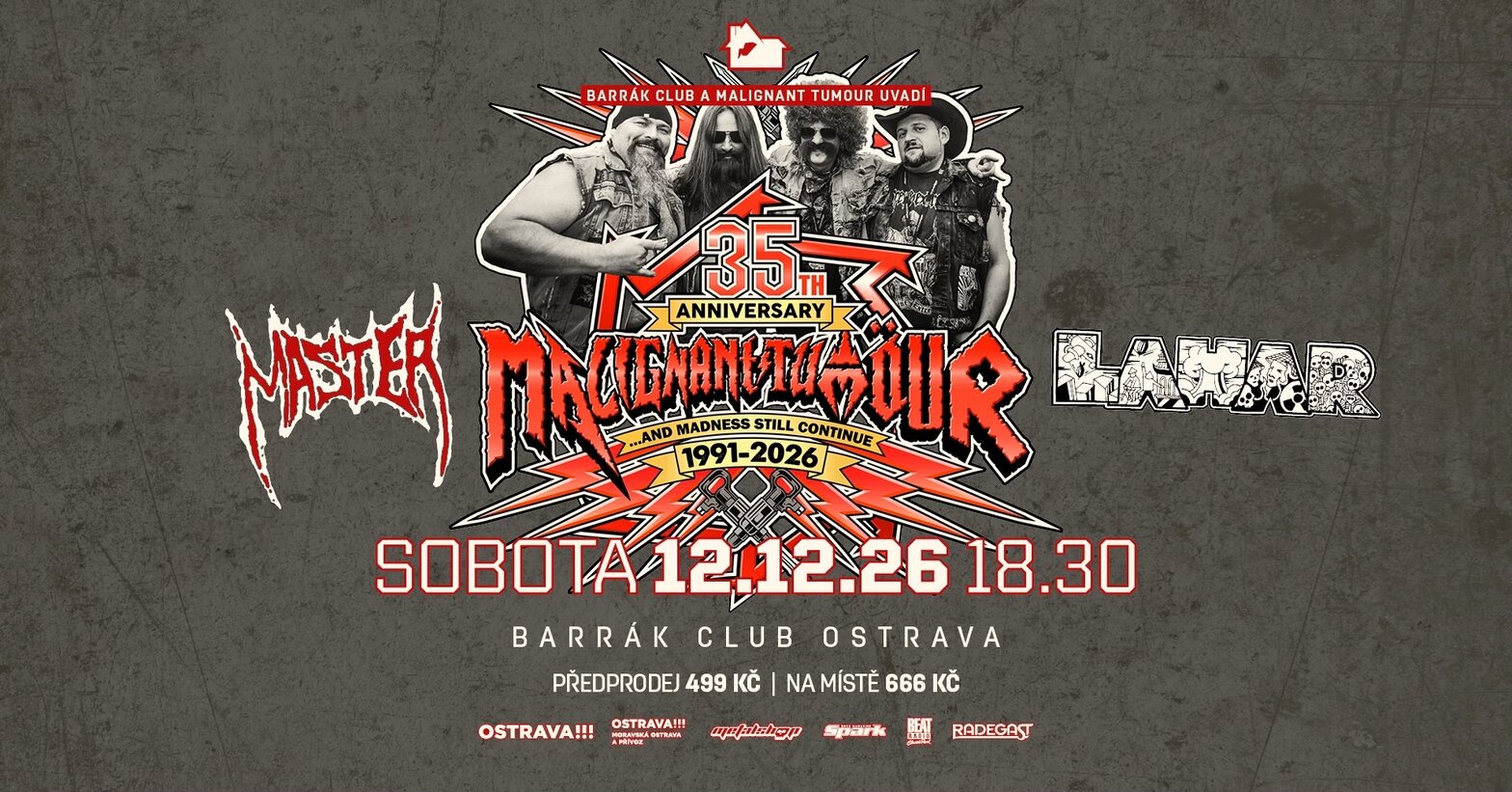 Malignant Tumour – divadlo, Hudba a Kino, Ostrava – fotka 2