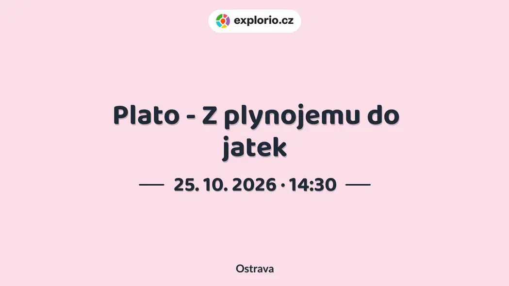 Plato - Z plynojemu do jatek – prohlídky a Muzea, Ostrava