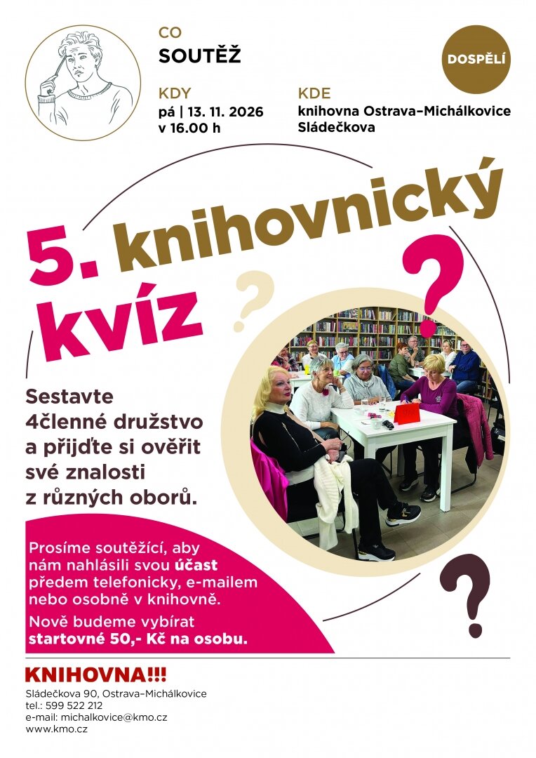 5. Knihovnický kvíz – prohlídky a Muzea, Ostrava – fotka 2