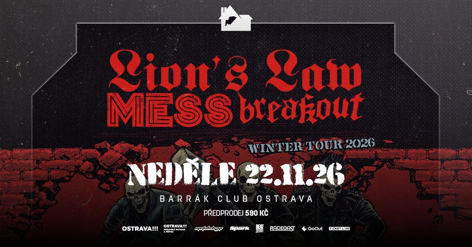 Lion's Law, Mess, Breakout – divadlo, Hudba a Kino, Ostrava – fotka 2
