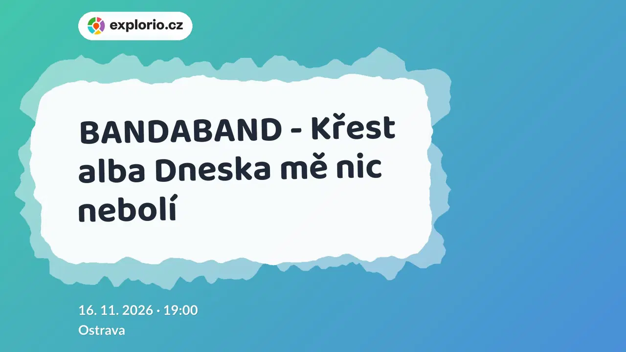BANDABAND - Křest alba Dneska mě nic nebolí – divadlo, Hudba a Kino, Ostrava