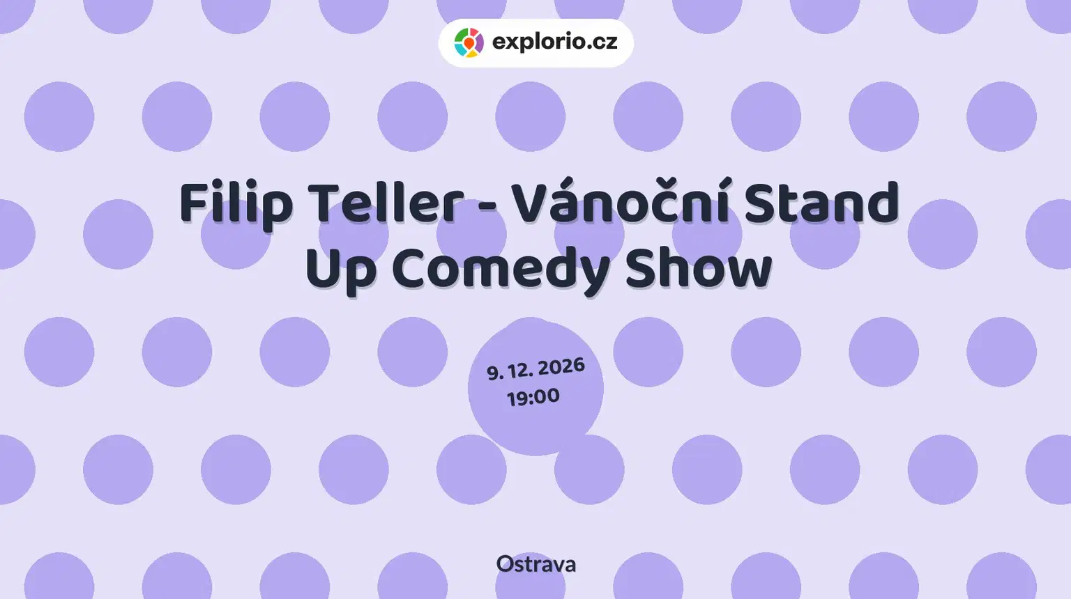 Filip Teller - Vánoční Stand Up Comedy Show – divadlo, Hudba a Kino, Ostrava