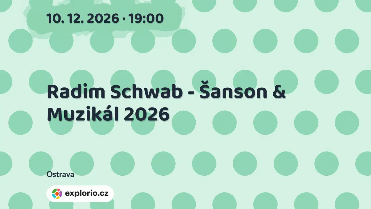 Radim Schwab - Šanson & Muzikál 2026 – divadlo, Hudba a Kino, Ostrava