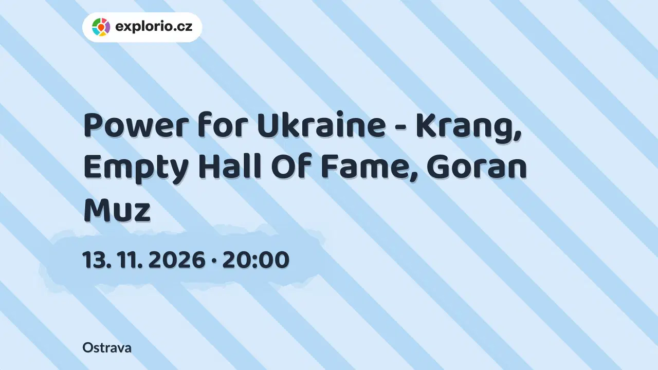 Power for Ukraine - Krang, Empty Hall Of Fame, Goran Muz – divadlo, Hudba a Kino, Ostrava