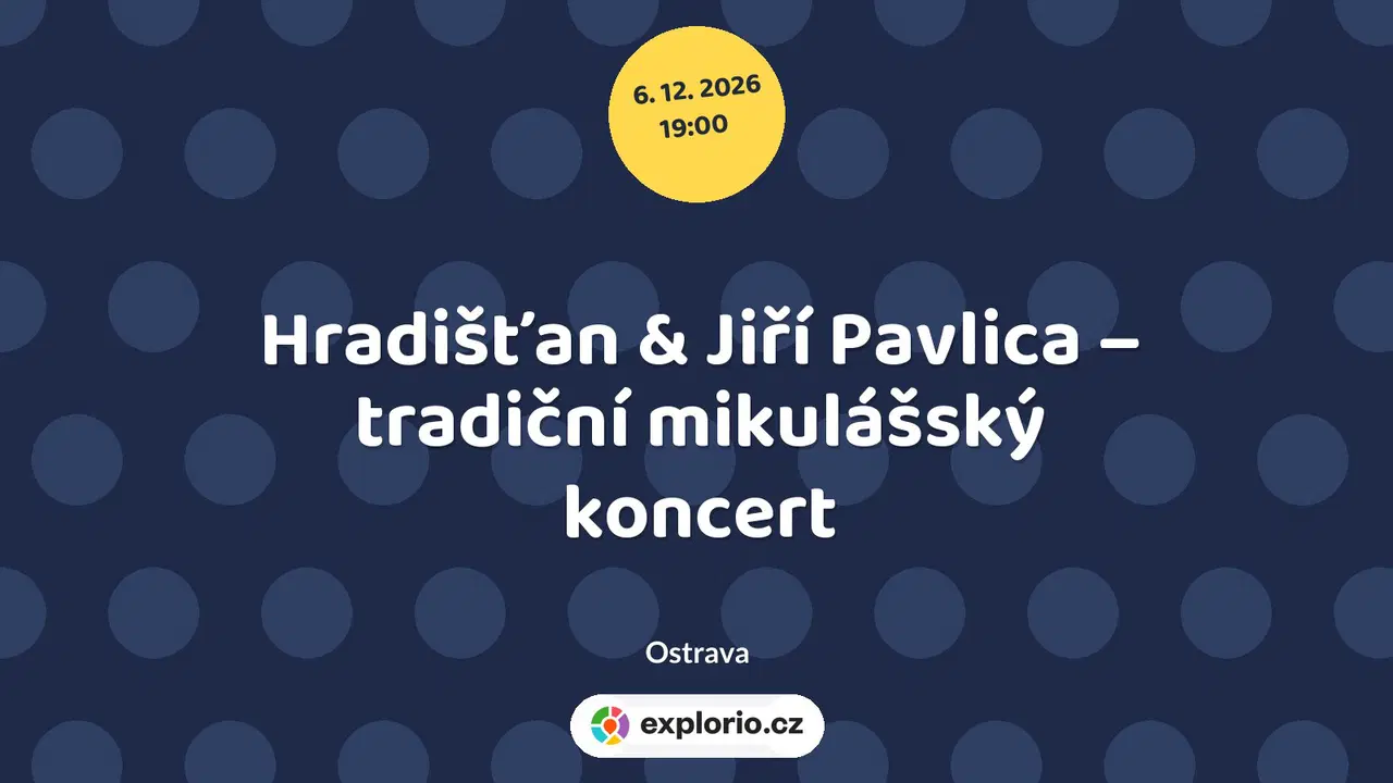 Hradišťan & Jiří Pavlica – tradiční mikulášský koncert – divadlo, Hudba a Kino, Ostrava