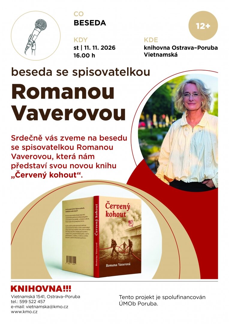 Beseda se spisovatelkou Romanou Vaverovou – divadlo, Hudba a Kino, Ostrava – fotka 2
