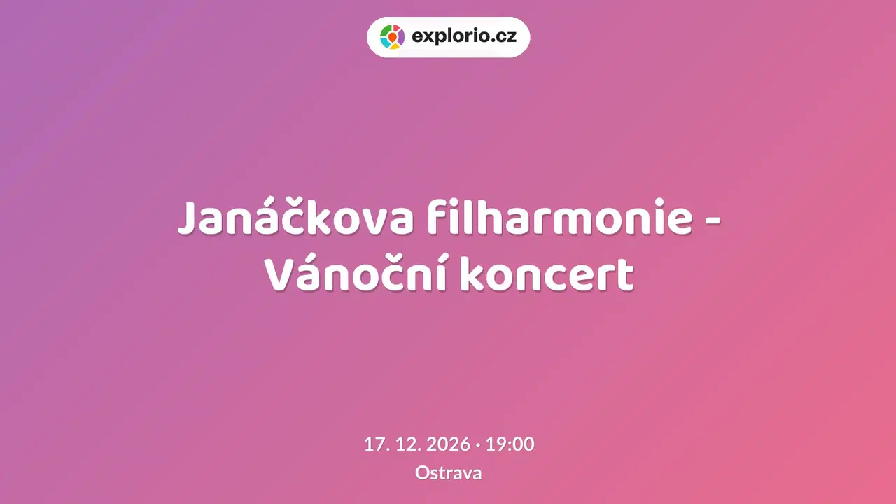 Janáčkova filharmonie - Vánoční koncert – divadlo, Hudba a Kino, Ostrava