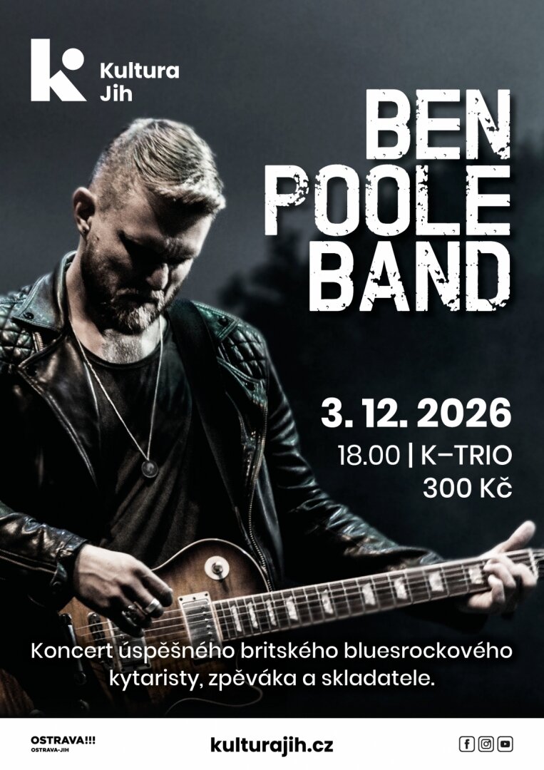 Ben Poole band – divadlo, Hudba a Kino, Ostrava – fotka 2