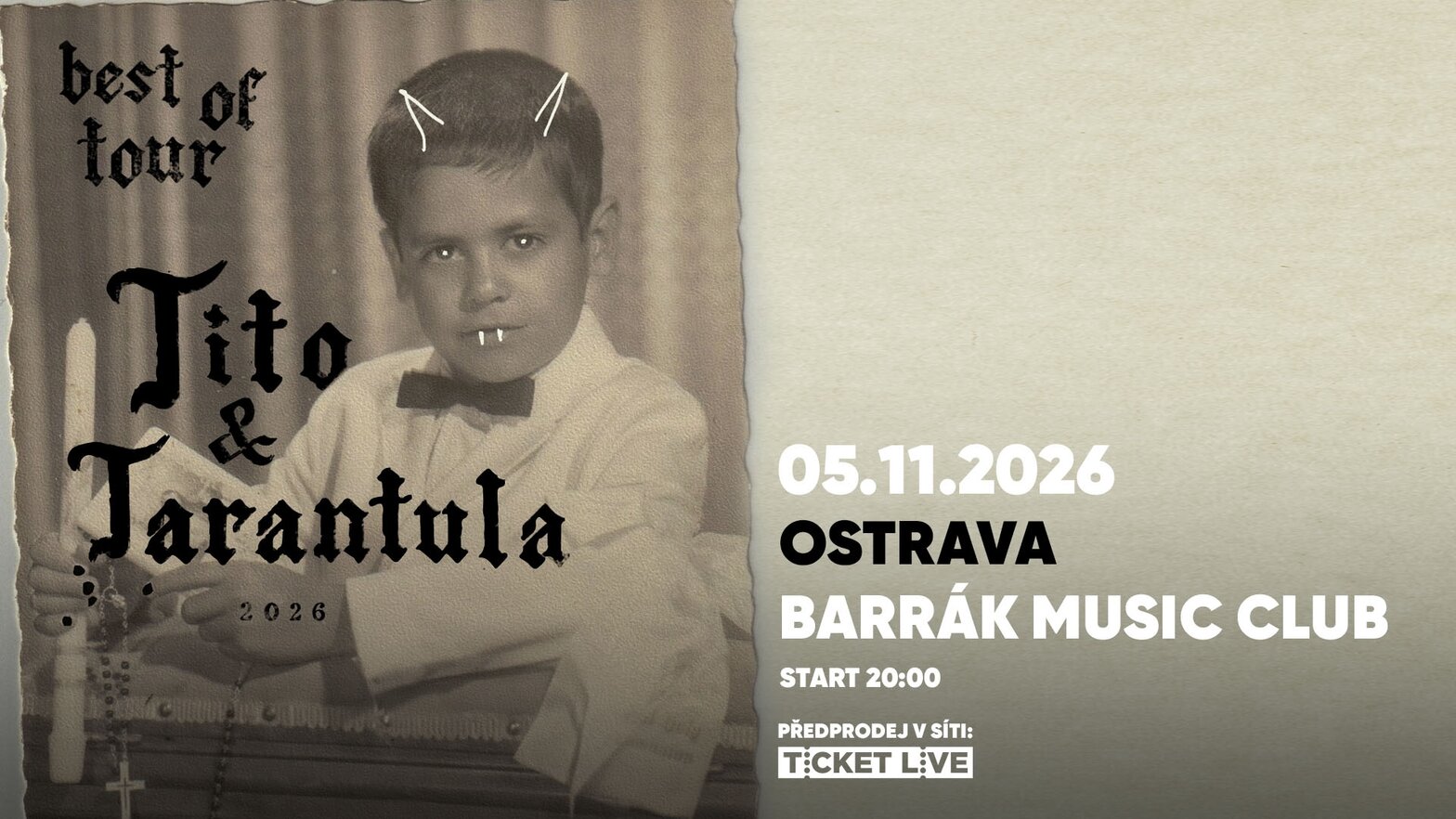Tito & Tarantula – divadlo, Hudba a Kino, Ostrava – fotka 2
