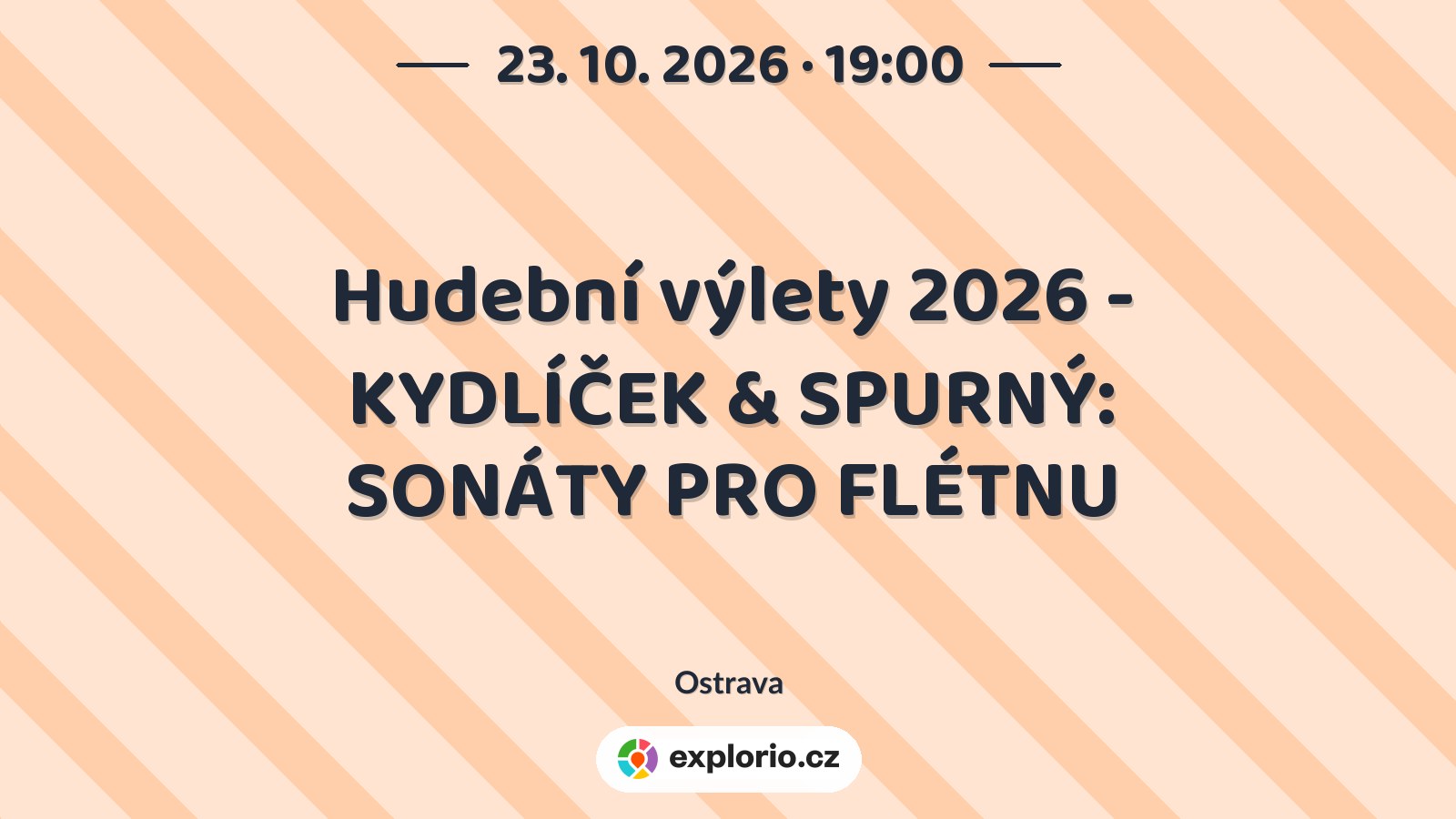 Hudební výlety 2026 - KYDLÍČEK & SPURNÝ: SONÁTY PRO FLÉTNU – divadlo, Hudba a Kino, Ostrava