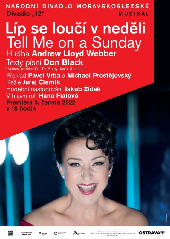 Andrew Lloyd Webber, Don Black - Líp se loučí v neděli (Tell me on Sunday) – divadlo, Hudba a Kino, Ostrava – fotka 2