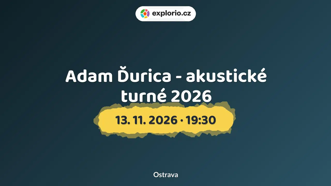 Adam Ďurica - akustické turné 2026 – divadlo, Hudba a Kino, Ostrava