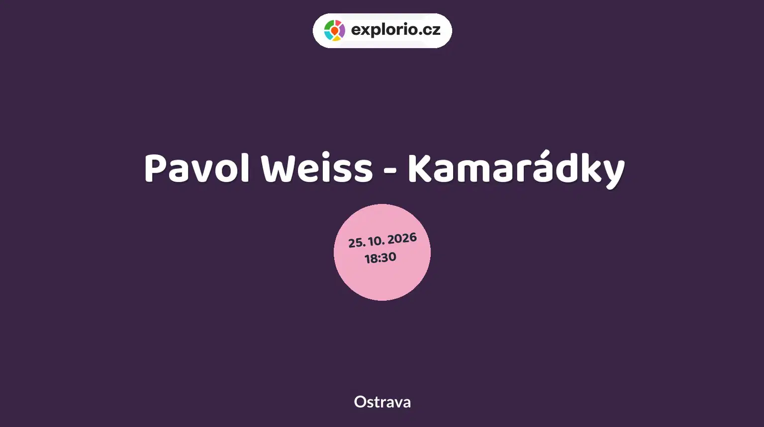 Pavol Weiss - Kamarádky – divadlo, Hudba a Kino, Ostrava
