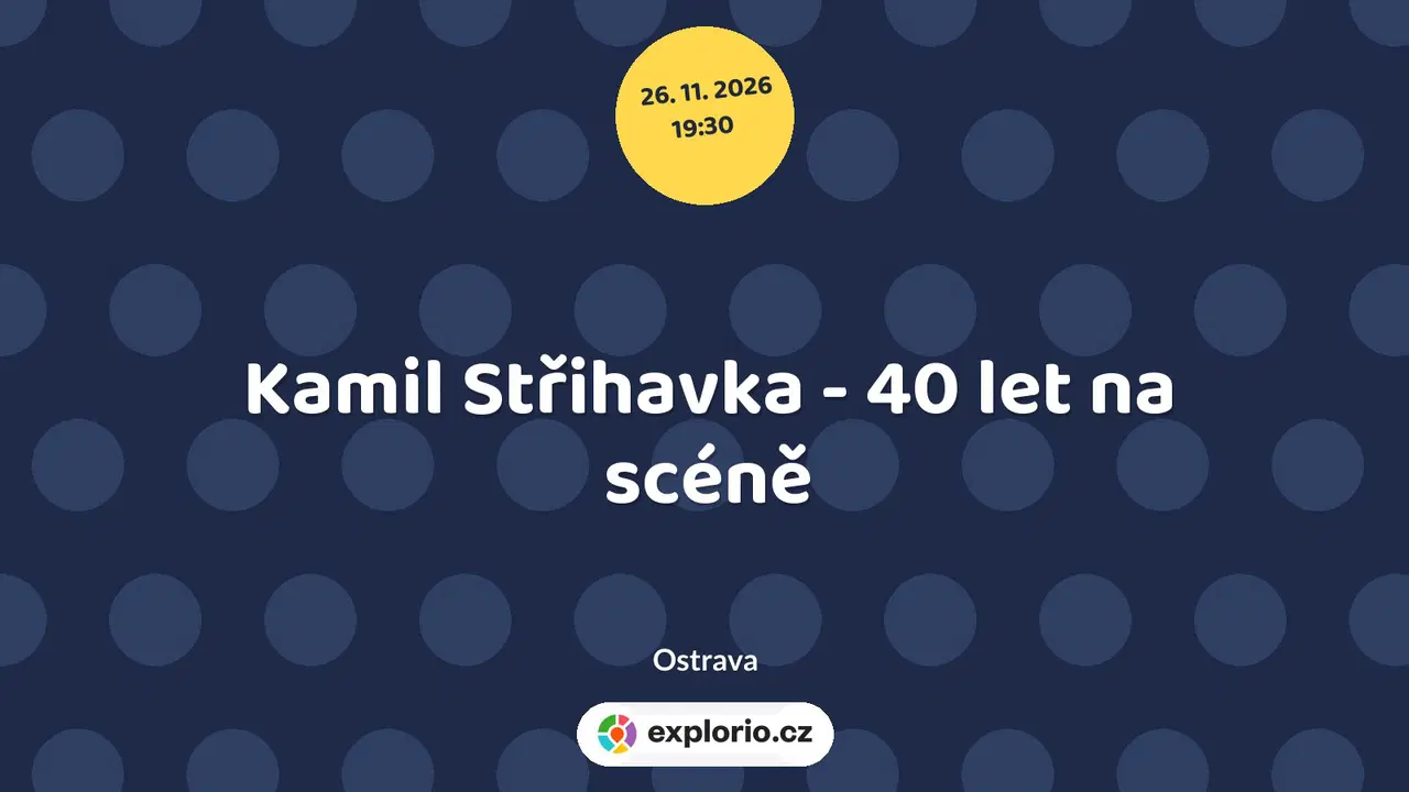 Kamil Střihavka - 40 let na scéně – divadlo, Hudba a Kino, Ostrava