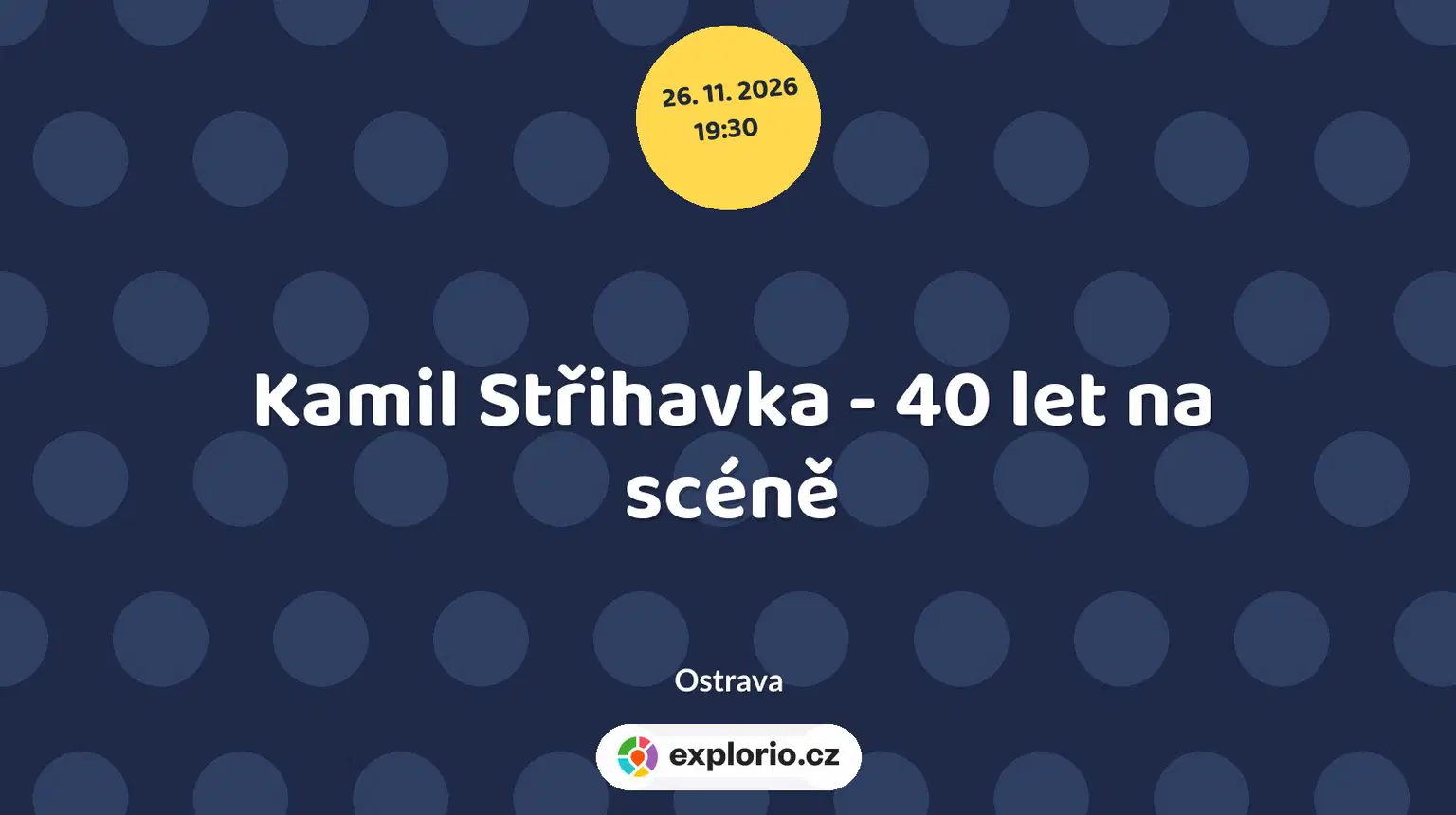 Kamil Střihavka - 40 let na scéně – divadlo, Hudba a Kino, Ostrava