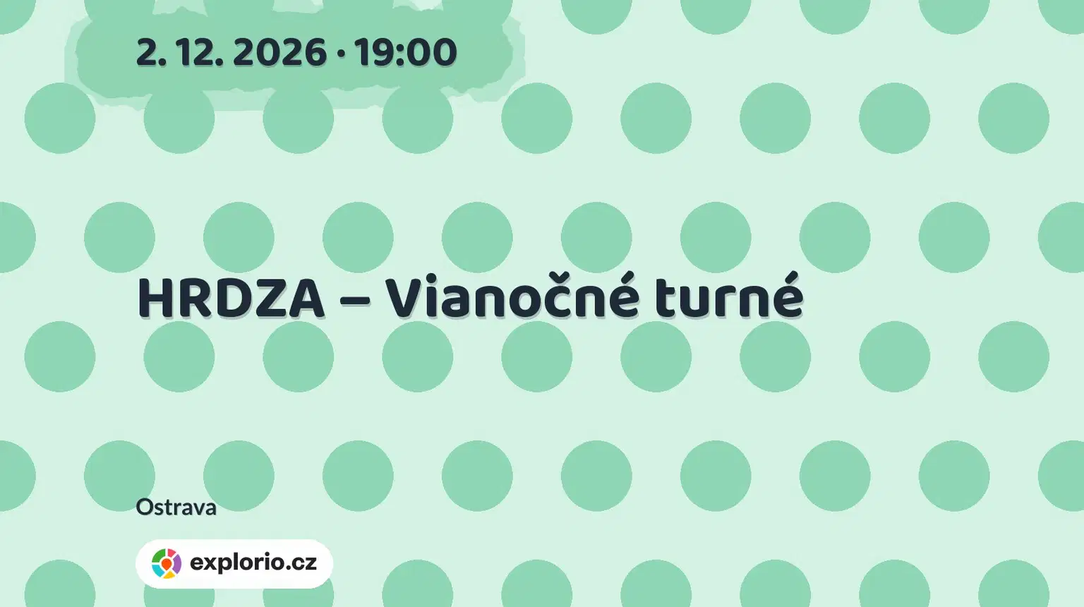 HRDZA – Vianočné turné – divadlo, Hudba a Kino, Ostrava